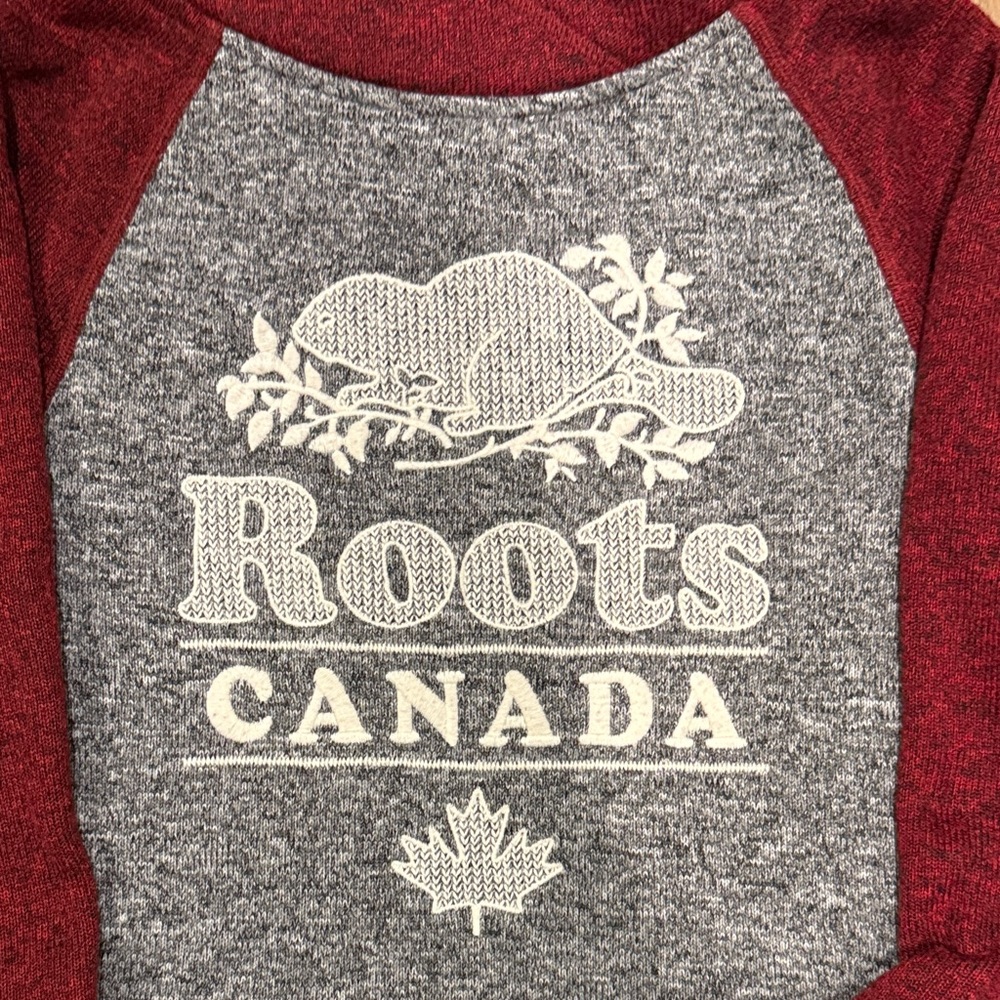 Roots Red and Gray Hoodie - Picture 4 of 6